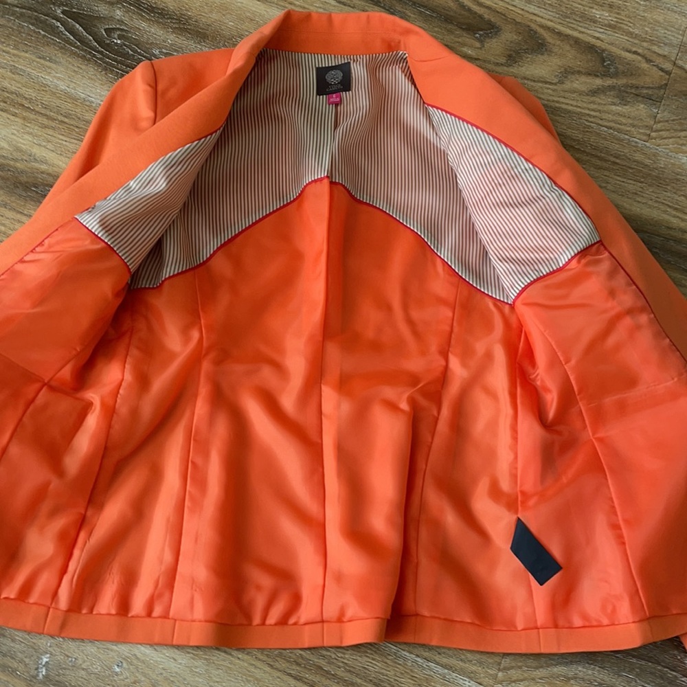 Vince Camuto Orange Tangerine Single Button Blazer - Picture 8 of 14